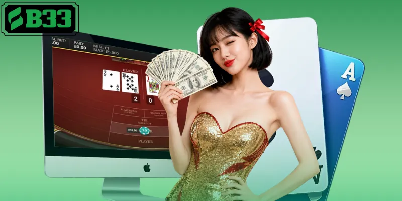 Trải nghiệm baccarat B33 tại bàn live